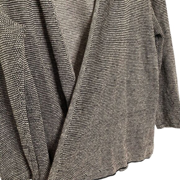 Eileen Fisher Cardigan Sweater Women Size M Open Knit Beige 100% Organic Linen - Picture 6 of 12
